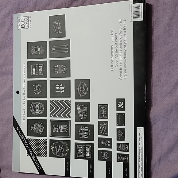 DIY Gallery Art Memory Big Ideas Chalkboard Collection Frame Hang It Paper Craft - Picture 2 of 11